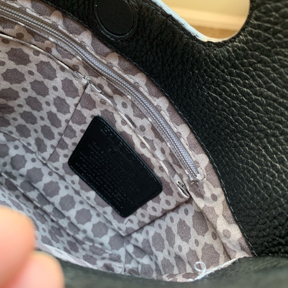 Retired BRIGHTON Studded Pebbled Leather Slim Crossbody Clutch Style Handbag - Picture 6 of 10